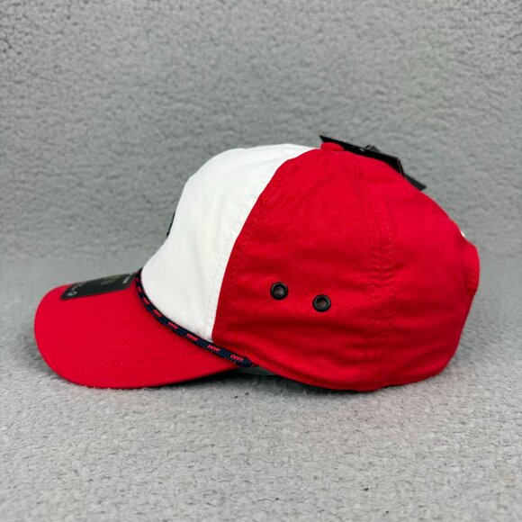 Nike Golf Cap Hat Mens One Size Red White Aerobill Classic99 Rope Adjustable - Picture 5 of 11